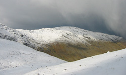 A dramatic weather change approaching... a snowstorm