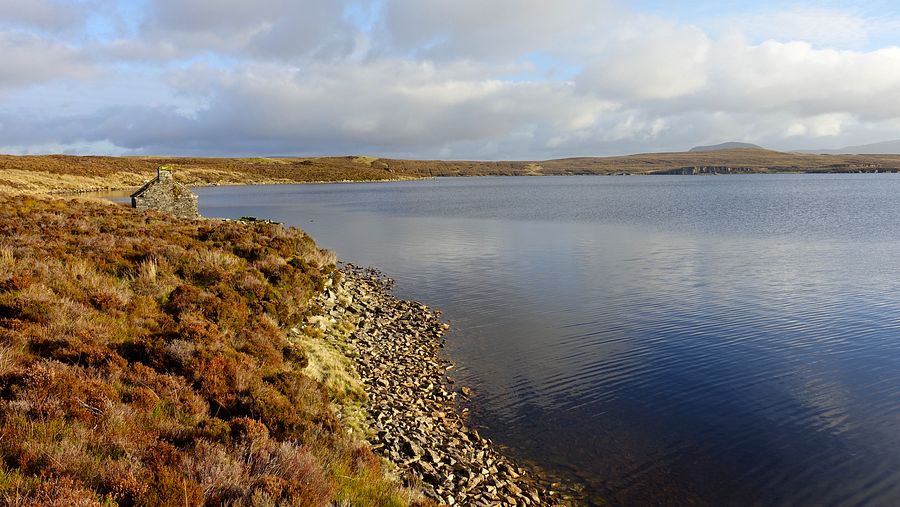 Llyn Conwy northern shore and boat house
