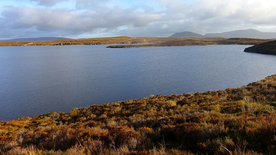 View over Llyn Conwy to the Arenigs