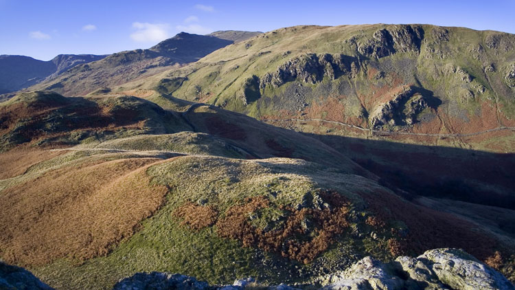 Birks & Gavel Pike from Arnison Crag Birks & Gavel Pike from Arnison Crag