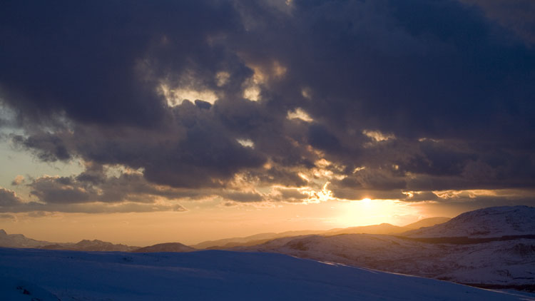 Sunset from pitch on Aran Benllyn ridge Sunset from pitch on Aran Benllyn ridge
