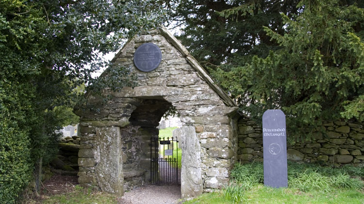 Melangell church lych gate Melangell church lych gate