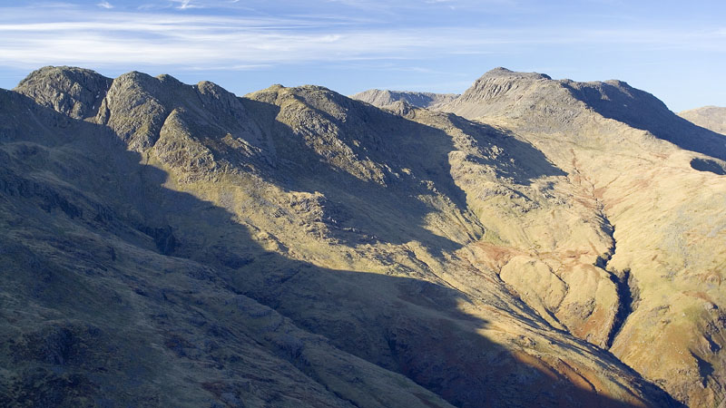 Crinkle Crags & Bow Fell from Pike o'Blisco