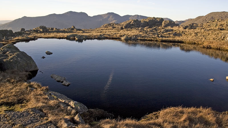 Main tarn on Little Stand & the Scafells