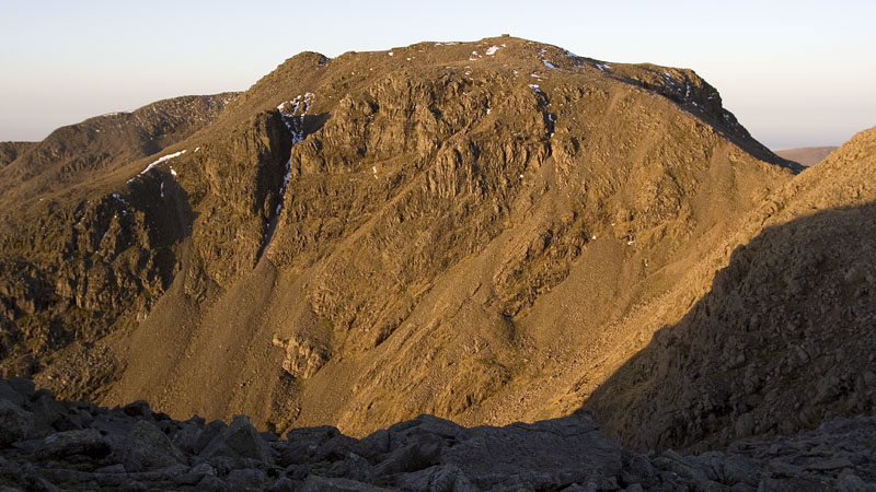 Early light on Scafell Pike
