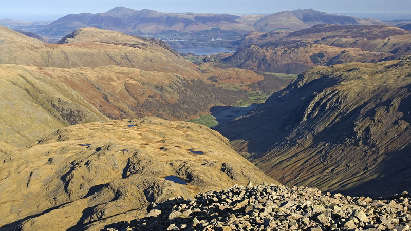 Borrowdale fells & northern fells from Great End