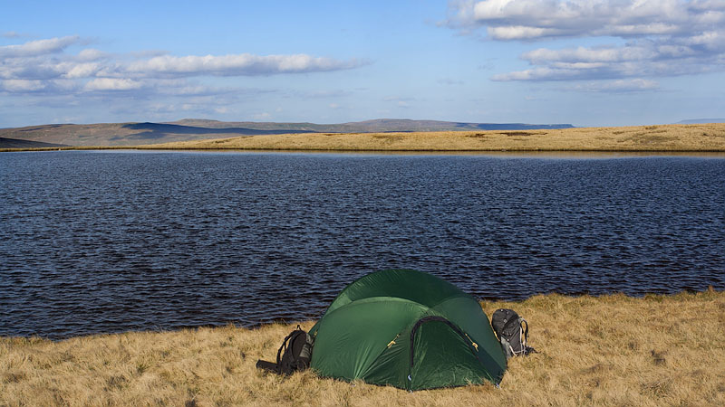 Pitch at West Baugh Fell Tarn Pitch at West Baugh Fell Tarn