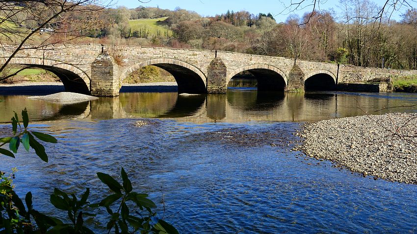 Llanelltyd bridge over the Afon Mawddach