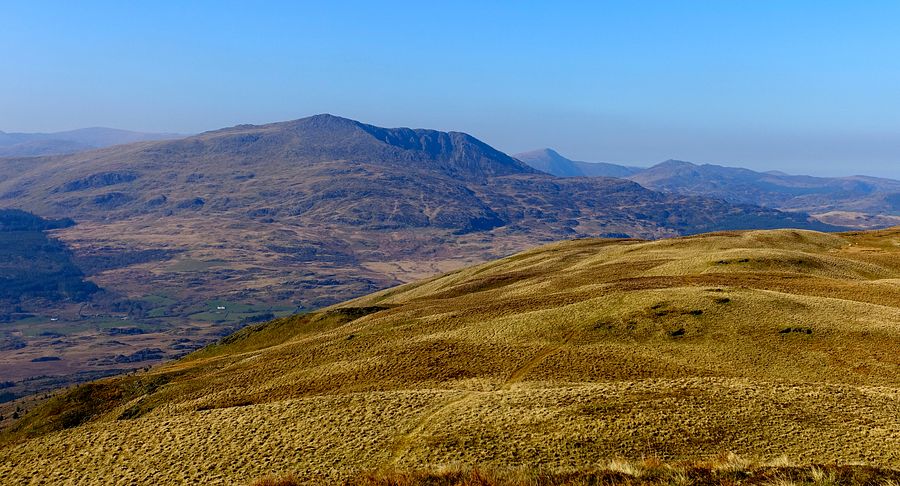 Moel Siabod & eastern Carneddau from the NE ridge