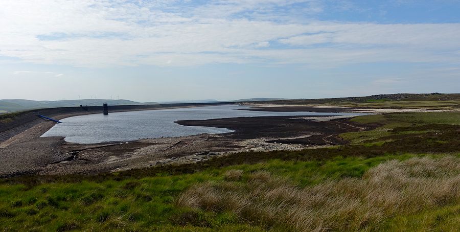 Warland reservoir from the south-eastern shore