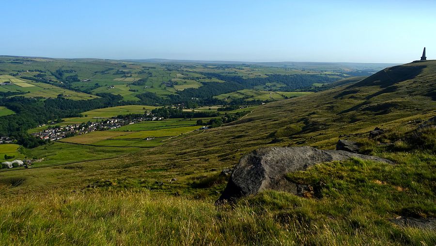 Stoodley Pike and the valley