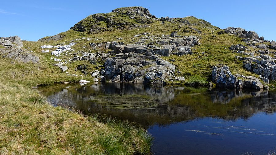 Pool on west slope of Moel Druman