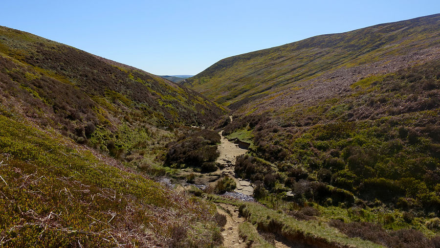 View back down William Clough