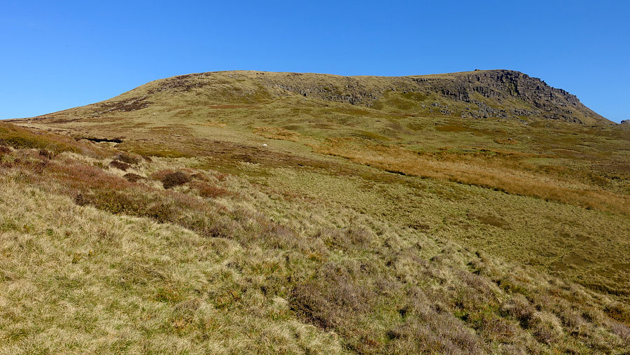 Western point of Kinder from upper William Clough