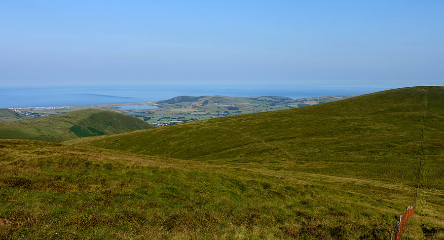 View to the coast from Tarren Cwm-ffernol