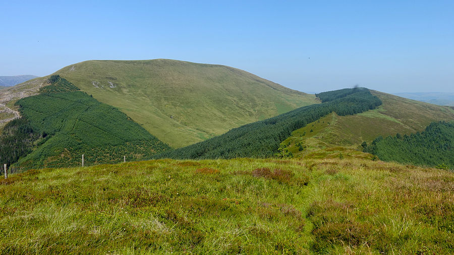 Tarren y Gesail and Foel y Geifr from Mynydd Rhyd-galed