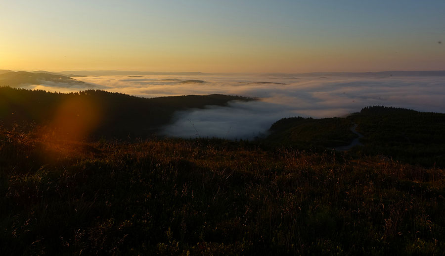 Dawn sky and extended Dyfi inversion from the pitch