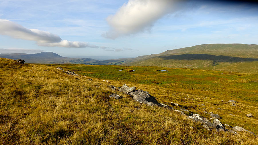 Ingleborough & Whernside from the edge of Blea Moor Ingleborough & Whernside from the edge of Blea Moor