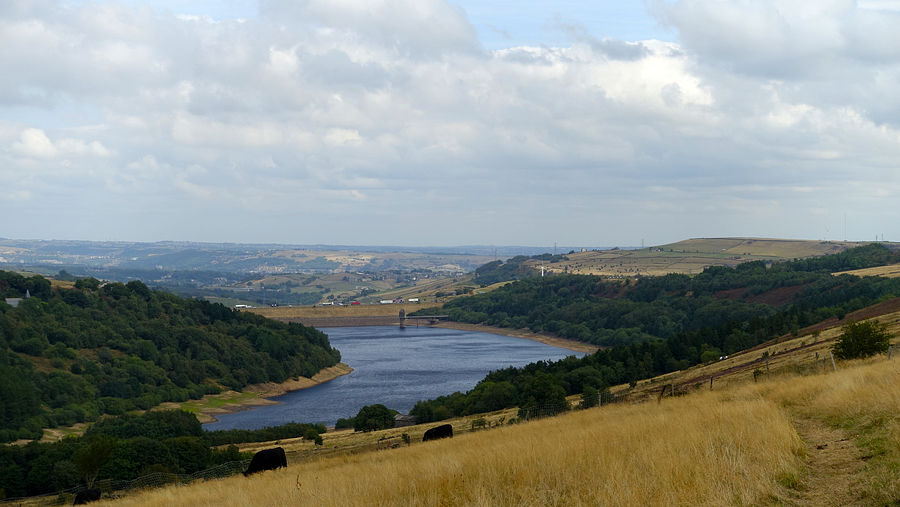 View north-eastwards over Scammonden Water