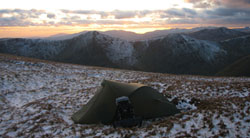 Pitch on Harter Fell